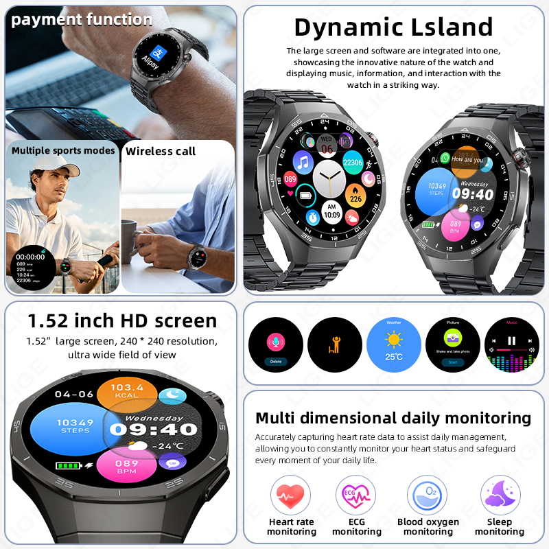 LIGE ECG Smart Watch For Andro - огляд і ціна Health Wellness Trends 2026