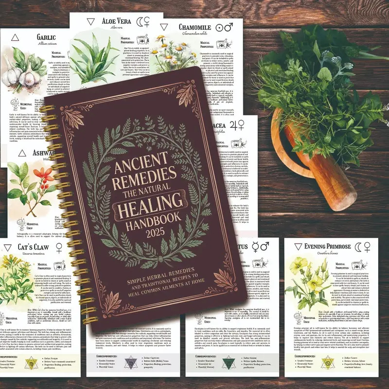 Natural Remedies Handbook with - огляд і ціна Health & Wellness Photos